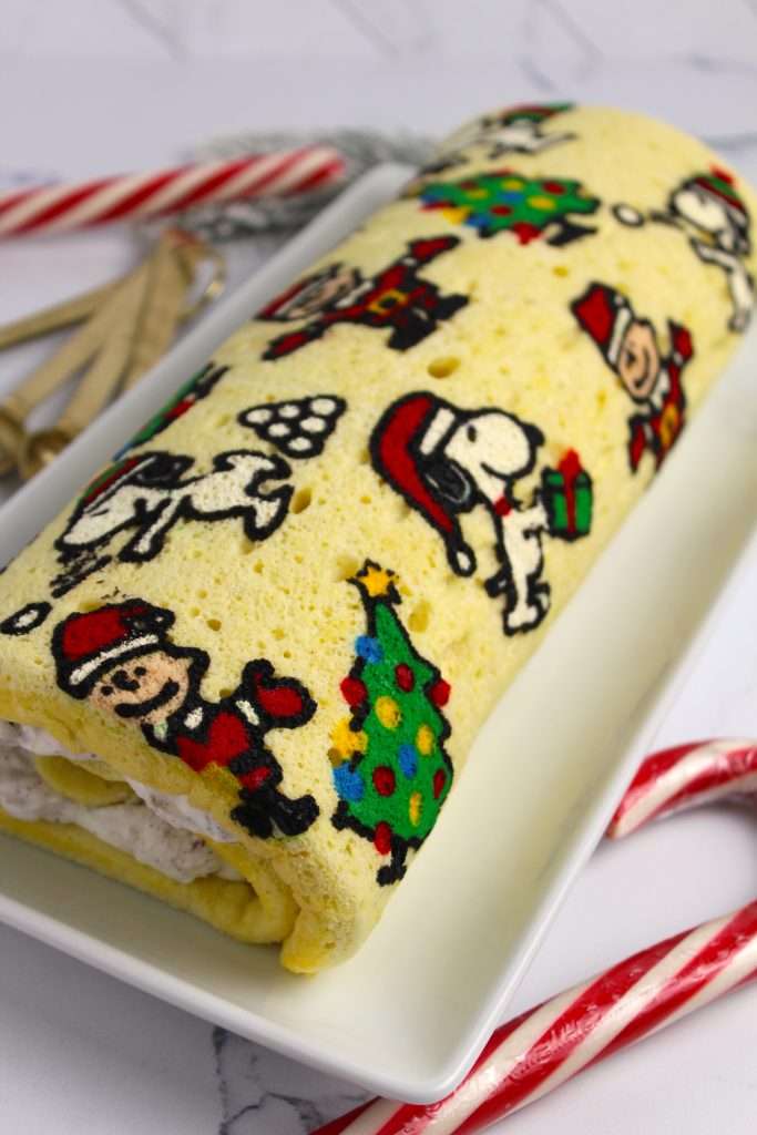 Charlie Brown Designed Swiss Roll | The Squeaky Mixer
