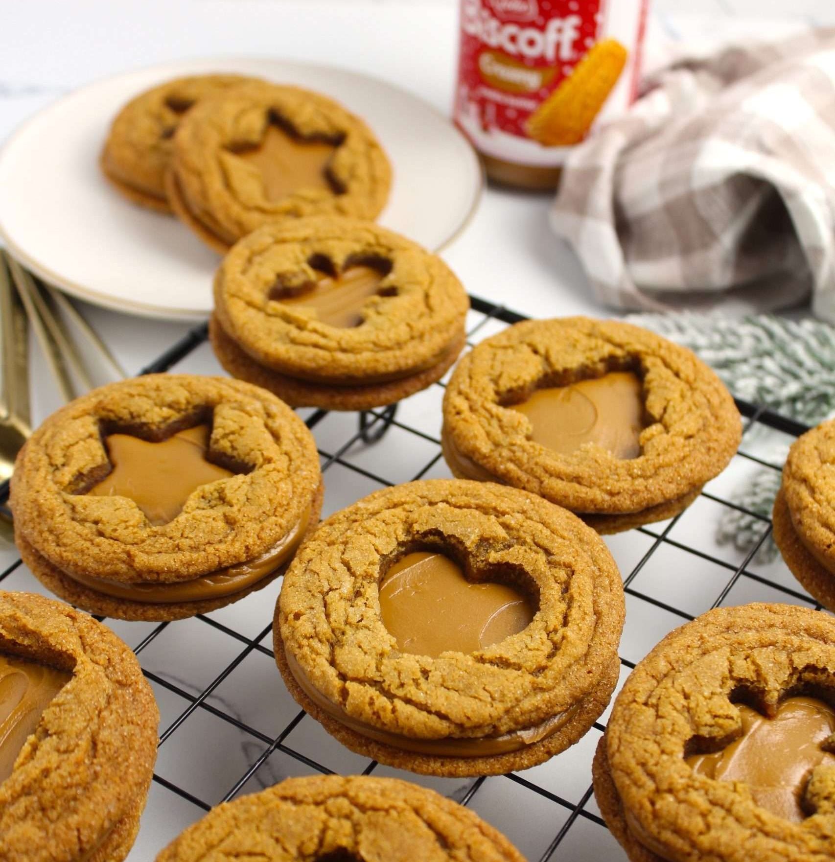 Ginger Cookie Butter Sandwich Cookies | The Squeaky Mixer