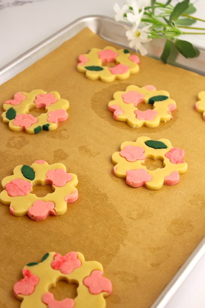 cut out flower cookies