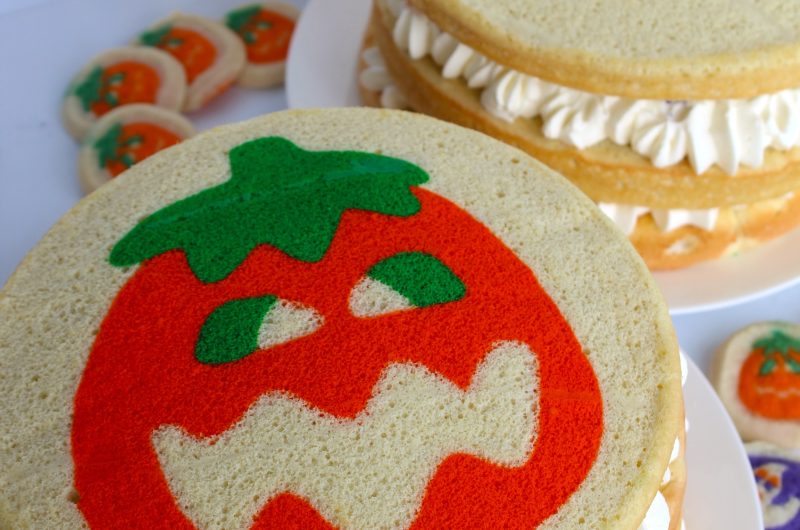 Pillsbury Halloween Pumpkin Sugar Cookie Designed Sponge Cake